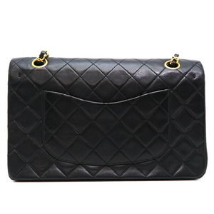 Chanel Bag 25 Matelasse Shoulder Lambskin Black Chain